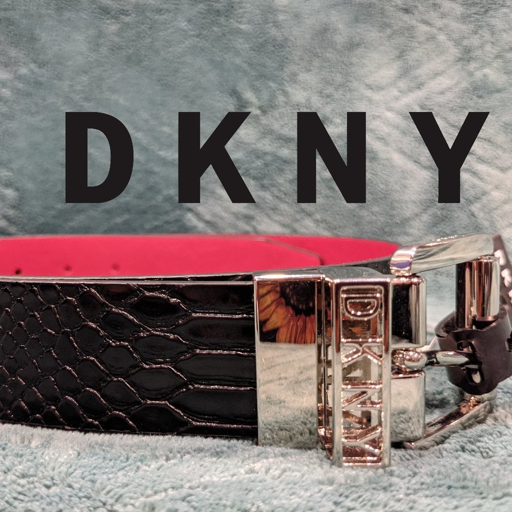 ❎SOLD❎🔥 *RARE* DKNY Men's Reversible Leather Belt, M/L, Red/Black